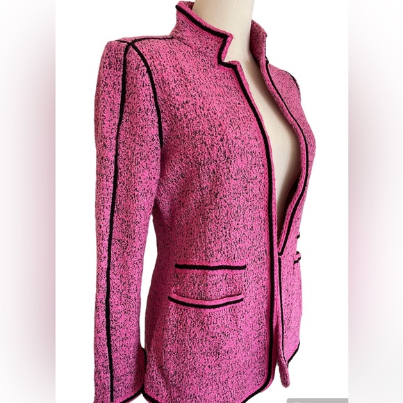 NIC+ZOE Jackets & Blazers - NIC+ZOE Power PlayJacket Small. Pink with black trim. Size small.